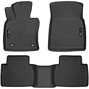 【中古】【輸入品・未使用】Husky Liners 95731 ブラック フロント & 2列目シートフロアライナー (右ハンドル車との互換性は保証いたしかねます)