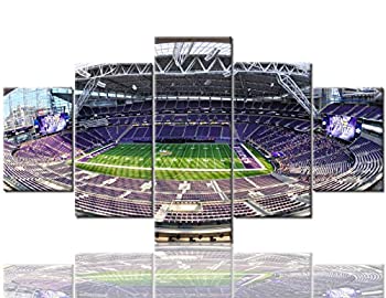 【中古】【輸入品・未使用】TUMOVO NFL アメリカンフットボール 5ピース 60''Wx32''H ベージュ