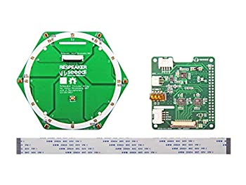 【中古】【輸入品・未使用】Seeed Studio ReSpeaker 6-mic円形マイクアレイキット拡張ボード 別名HAT ADCチップ2個とDACチップ1個付き Raspberry Pi用入力8個と出力チャンネ