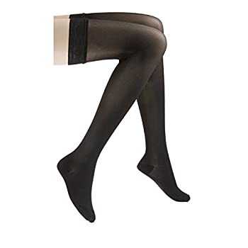 【中古】【輸入品・未使用】Jobst 122330 Ultrasheer Thigh Highs 30-40 mmHg Extra Firm with Dotted Silicone Top Band - Size & Color- Classic Black Large by Jobst