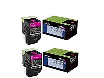 【中古】【インポート品・未当て嵌める】Lexmark 70?C10?m0マゼンタReturnプログラムトナーカートリッジ2?for cs310、cs410、cs510 トナー-プリンター・FAX用インク-パソコン・周辺機器