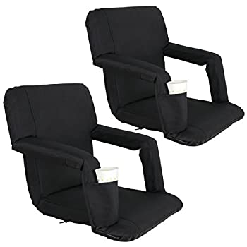 【中古】【輸入品・未使用】LEMY 5 リクライニングポジション 調節可能なスタジアムシート ブリーチャー用 ポータブル 防水 折りたたみ式スタジアムチェア 背中/腕/クッショ｜スカイマーケットプラス