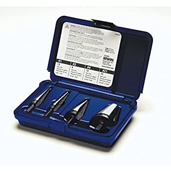 【中古】【インポート品・未当て嵌める】Vise Grip 10225 4-Pc Unibit Step Drill Sets Hss #1- 2- 4- and 21 Sizes by Irwin Industrial