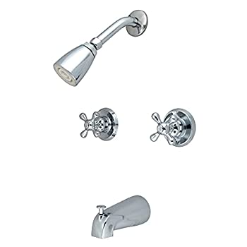 【中古】【輸入品・未使用】キングストン真鍮KB241AX二つのハンドルタブ＆シャワーの蛇口