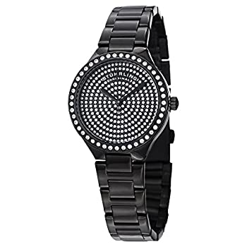 【中古】【インポート品・未当て嵌める】Stuhrling Original レディース 683.02 交響曲 アナログ見せびらかす スイスクオーツ 黒いこと ウォッチ