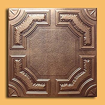 【中古】【輸入品・未使用】アンティーク天井Inc???Caracasブロンズブラウン???Styrofoam天井タイル(パッケージ10のタイル)