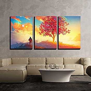 【中古】【インポート品・未当て嵌める】wall26???3ダイアログボックス帆布壁作物 36\" x 24\"" x 3 Panels CVS-X-FD44-24x36x3"