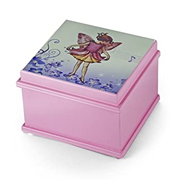 【中古】【輸入品・未使用】マットピンク 魅惑的な妖精 18音バレリーナミュージカルジュエリーボックス - 多くの曲から選択 - オルゴールダンサー