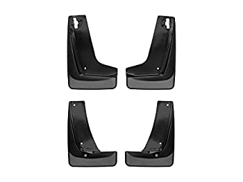 【中古】【輸入品・未使用】WeatherTech カスタムマッドフラップ シボレーエクイノックス用 - フロント&リアセット ブラック (110077-120077)