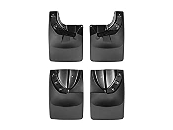 【中古】【輸入品・未使用】WeatherTech カスタム ドリル不要 スプラッシュガード マッドフラップ トヨタ タコマ フルセット フロント&リア ブラック 110055-120055｜スカイマーケットプラス