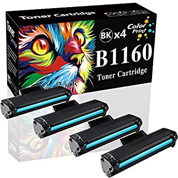 【中古】【輸入品・未使用】(カラープリント) ColorPrint Dell B1160w YK1PM 1160 331-7335 HF44N HF442 B1160 トナーカートリッジ 4個パック ブラック