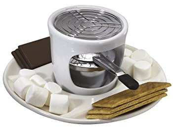 【中古】【輸入品・未使用】Casa Moda S'Mores Maker with Ceramic Round Tray by Lifetime Brands