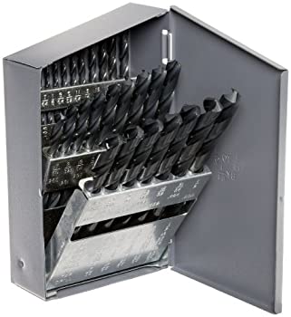 【中古】【輸入品・未使用】Chicago Latrobe 150 Series High-Speed Steel Jobber Length Drill Bit Set with Metal Case, Black Oxide Finish, 118 Degree Conventional Po｜スカイマーケットプラス
