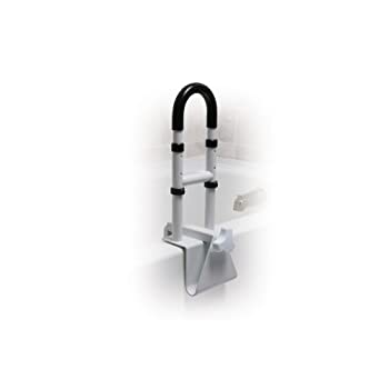 【中古】【輸入品・未使用】Drive Medical Steel Clamp on Tub Rail, White, 14 x 17 by Drive Medical|スカイマーケットプラス