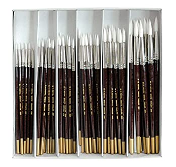 【中古】【輸入品・未使用】Brush CLSSRM ホワイト TAKLON RND 72個セット