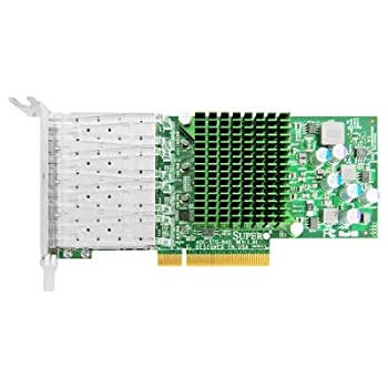 【中古】【輸入品・未使用】Supermicro AOC-STG-B4S 10GBE PCIE SFP+ 4ポート STD ロープロファイルブロードコム｜スカイマーケットプラス