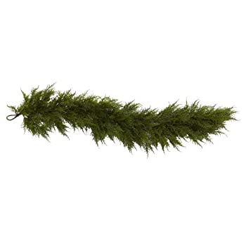 【中古】【輸入品・未使用】Nearly Natural シダーガーランド 60インチ グリーン