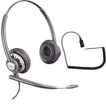 【中古】【インポート品・未当て嵌める】Polycom 取り替えっこ Plantronics VoIP ノイズキャンセリング EncorePRO HW720 上端仕掛けるバンドル SoundPoint? VoIP Phone用 : IP 300, 335, 450, 5
