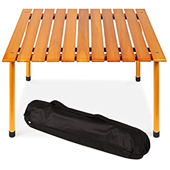 【中古】【輸入品・未使用】Best Choice Products 28x28インチ 折りたたみ式 屋内 屋外 多目的 ポータブル 木製テーブル ピクニック キャンプ ビーチ テールゲート パティオ