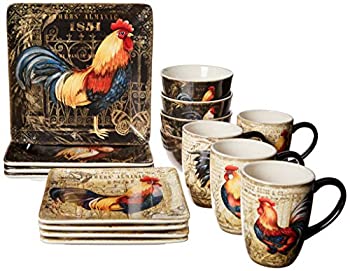 【中古】【インポート品・未当て嵌める】Certified International 金箔ルーはやりっ児 食器 一覧表いの一番 壱大きさ マルチ色合い