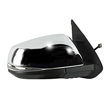【中古】【輸入品・未使用】助手席側ミラー トヨタタタコマ用 テクスチャードブラック クロムカバー付き ウィンカー付き ブラインドスポット検出システム 折りたたみ式 水た