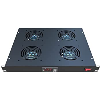 【中古】【輸入品・未使用】Tupavco TP1701 ラックマウントファン - 4ファンサーバー冷却システム - 1U 19インチ ラックマウントキャビネットパネル 調節可能な温度制御付き