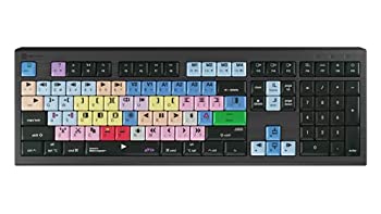 【中古】【インポート品・未当て嵌める】LogicKeyboard keyboard designed For Avid Media Composer compatible with mac Os- LKBU-MCOM4-AMBH-US