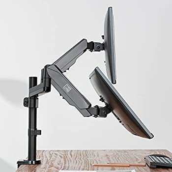 【中古】【インポート品・未当て嵌める】G-Pack Pro 11 デュアルアームモニタースタンド (ユニバーサル) マイコンコンピュータライザースクリーンマウント | 角度自然調整、回転させる、回転させる、クランプ\u0026
