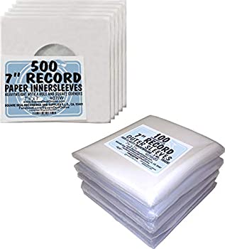 【中古】【輸入品・未使用】Square Deal Recordings & Supplies 7インチレコード用紙インナー&プラスチックアウタースリーブコンビネーションセット - #07IW+07SE03-500枚 (｜スカイマーケットプラス