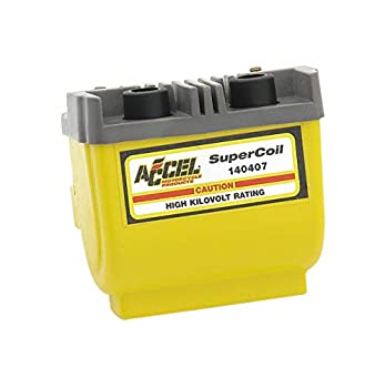 【中古】【輸入品・未使用】Ignition Coil; Super Coil; For Use With Motorcycle Applications; Dual Fire; 2.3 Ohms Resistance; Yellow; Single|スカイマーケットプラス