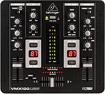 【中古】【輸入品・未使用】ベリンガー DJミキサー 2ch USB/オーディオインターフェース VMX100USB