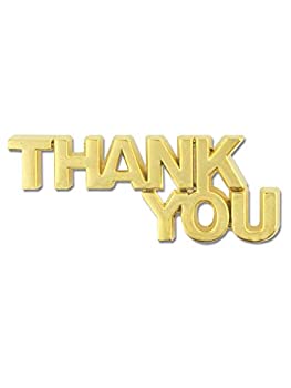 【中古】【輸入品・未使用】PinmartのゴールドメッキThank Youラペルピン 25 ゴールド｜スカイマーケットプラス