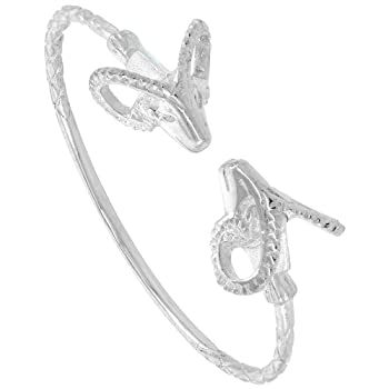 【中古】【輸入品・未使用】スターリングシルバー西インドバングルBraclet Ram Todlerサイズ、5.5インチ