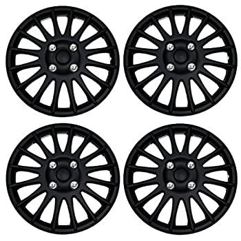 【中古】【輸入品・未使用】TuningPros WSC3-611B16 4個セット スナップオンタイプ (ポップオン) 16インチ マットブラック ハブキャップ ホイールカバー 28,289円