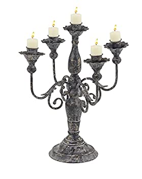 【中古】【インポート品・未当て嵌める】Deco 79 Candelabras、M、薄墨色