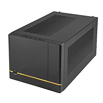 【中古】【インポート品・未当て嵌める】SilverStone Technology SUGO 14 SG14 黒いこと Mini-ITXキューブシャーシ 3拡張スロット全長GPU/ATX PSU/240粍 AIO相応う 4つの取りはずし能力のあるなダイアログボックス