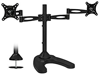 【中古】【輸入品・未使用】Mount-It! Free Standing Dual Monitor Stand | Double Arm Desk Mount Fits Two x 21 24 27 Inch Computer Screens | 2 Heavy Duty Full Motion 43,965円