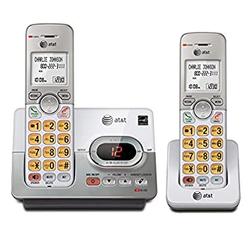 【中古】【インポート品・未当て嵌める】AT\u0026T EL52253 Cordless Phone with 2 Handset, Answering System, Caller ID/Call Waiting, DECT 6.0 Digital Technology by AT\u0026T