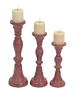 【中古】【輸入品・未使用】Deco 79 木製キャンドルホルダー 18\