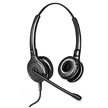【中古】【輸入品・未使用】ライトナーlh245コード付きOffice電話ヘッドセットdual-ear Includes 5年間の保証???ユニバーサルアダプタは、任意の製造元のヘッドセット、