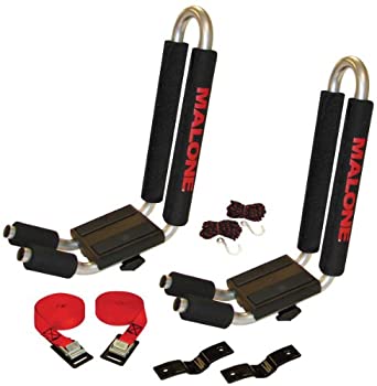 【中古】【インポート品・未当て嵌める】Malone J-Pro 2 J-Style Universal Car Rack Kayak Carrier with Bow and Stern Lines by Malone