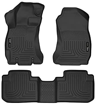 【中古】【輸入品・未使用】Husky Liners 99881 ブラックウェザービーターフロント&セカンドシートフロアライナー (右ハンドル車との互換性は保証いたしかねます)