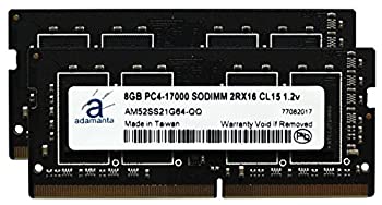 【中古】【輸入品・未使用】Adamanta 16GB (2x8GB) ノートパソコンメモリアップグレード MSiゲームシリーズ GS70 Stealth Pro-006 (6th Gen) DDR4 2133Mhz PC4-17000 SODIMM｜スカイマーケットプラス