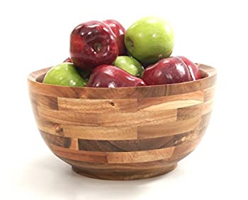 【中古】【輸入品・未使用】HardwoodシェフプレミアムThick Acacia Woodサラダ、Serving、とミキシングボウル、12?x 6?x 12インチ| Incredibleのフルーツ&野菜|素朴なハイ