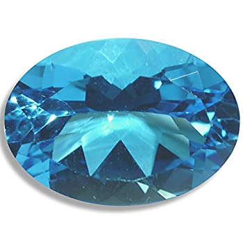 【中古】【輸入品・未使用】天然トパーズスイスブルーオーバルルースUnset Gem 12x10mm 8063x 35,097円