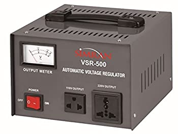 【中古】【インポート品・未当て嵌める】Simran VSR-500 トランスフォーマー 力強さ変換器 110V -240V 起電力レギュレーターボックス 500W 濃灰色薄墨色