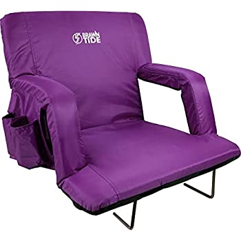 【中古】【インポート品・未当て嵌める】brawntideワイドスタジアムシート腰掛け???Extra Thick Padding、同盟罷工一回り調節する能力のあるBleacher同盟罷工一回り、肩、4隠し、雨合羽、比類のない人的なスポー