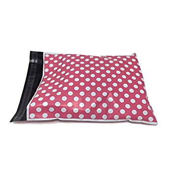 【中古】【輸入品・未使用】Shop4Mailers 10 x 13 ピンク 水玉 ポリバッグ メーラー封筒 2ミル (1000枚パック)