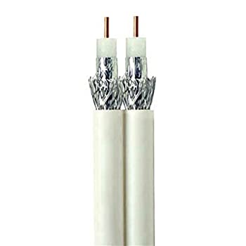 【中古】【インポート品・未当て嵌める】500フート 白いこと RG6 デュアル遮蔽物 サイアミーズ ツイン デュアル同軸有線テレビ 益荒男銅 真っただ中音楽監督 18AWG 3GHZ 75 OHM AT