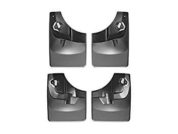 【中古】【インポート品・未当て嵌める】WeatherTech カスタムマッドフラップ ジェラルド・r・フォードF-150用 - 向こう正面\u0026後ろ側仕掛ける 黒いこと (110044-120044)